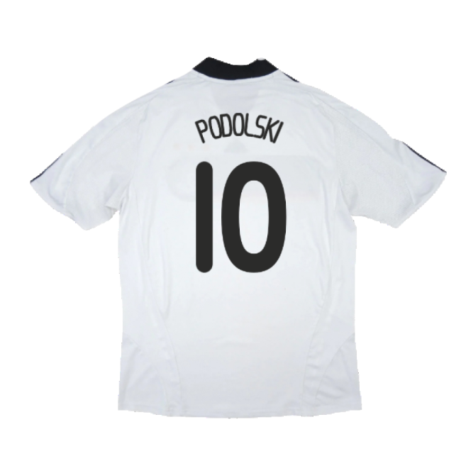 Germany 2008-09 Home Shirt ((Good) S) (PODOLSKI 10)-Vantage Point Soccer