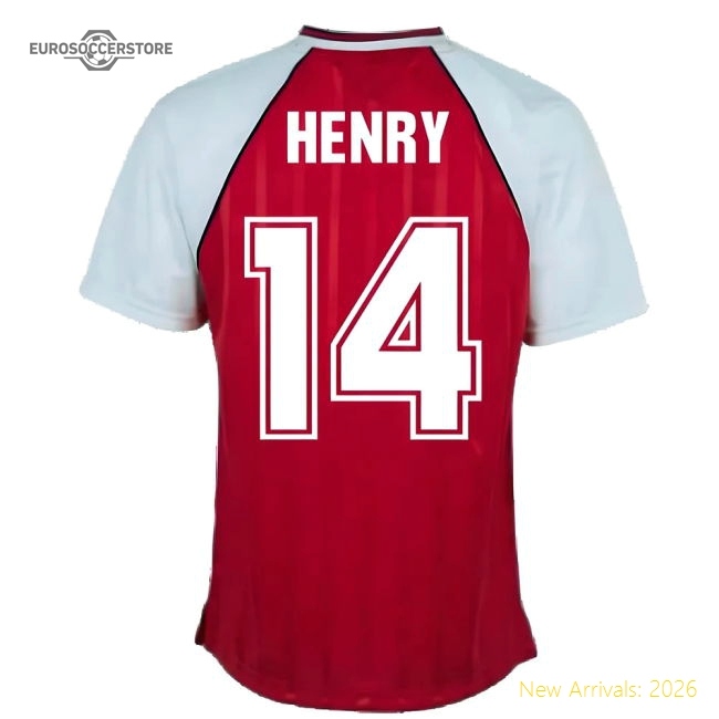 Arsenal 1988 Home Retro Football Shirt (HENRY 14)-Vantage Point Soccer