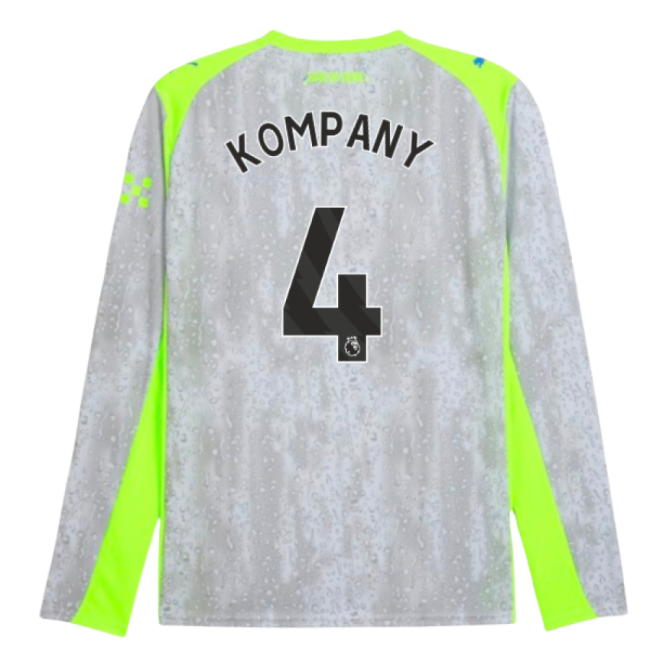 2025-2026 Man City Long Sleeve Third Shirt (Kompany 4)-Vantage Point Soccer