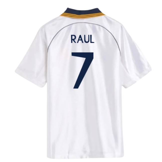 1998-2000 Real Madrid Reissue Home Shirt (Raul 7)-Vantage Point Soccer
