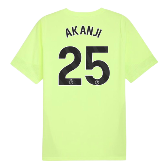 2025-2026 Man City Training Jersey (Fizzy Apple) (Akanji 25)-Vantage Point Soccer