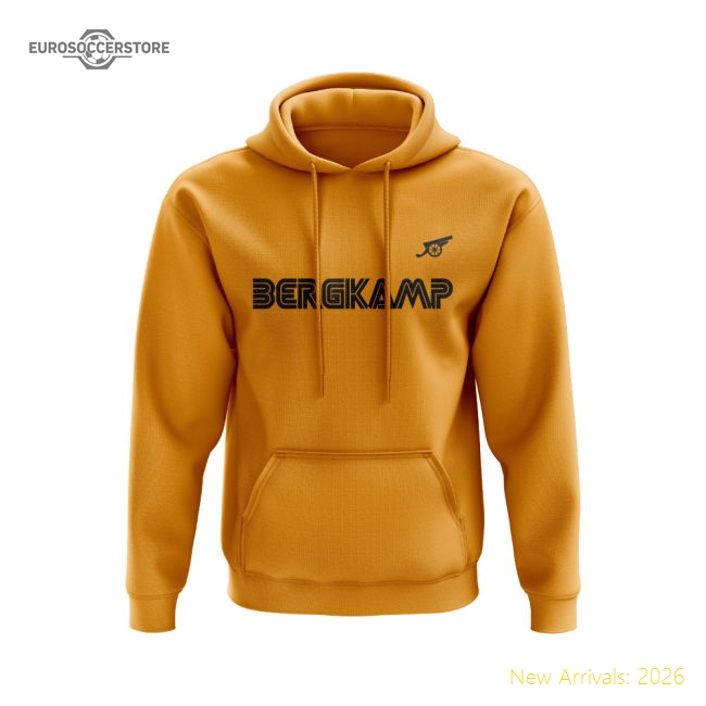 Arsenal 2001-02 Bergkamp Hoody (Gold)-Vantage Point Soccer