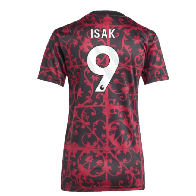 2025-2026 Liverpool Pre-Match Shirt (Black) - Womens (Isak 9)-Vantage Point Soccer