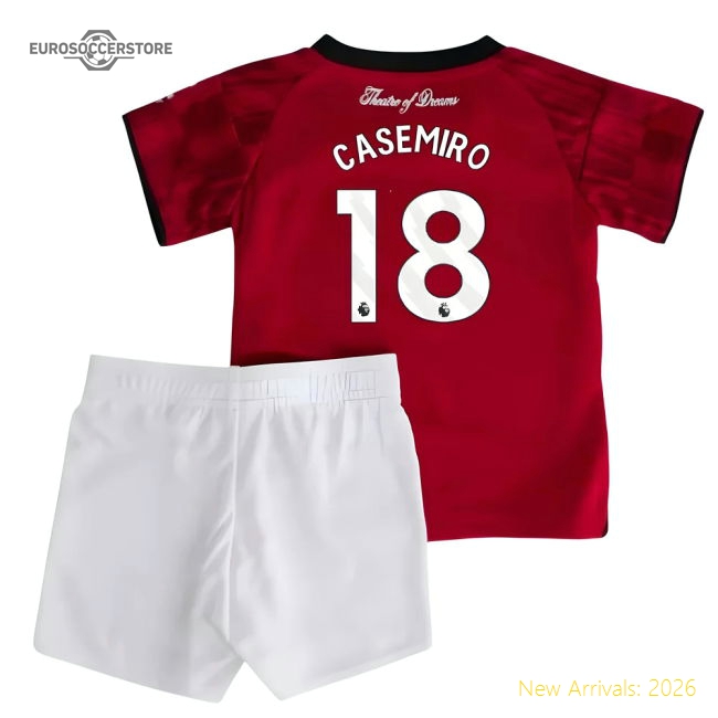 2025-2026 Man Utd Home Baby Kit (Casemiro 18)-Vantage Point Soccer