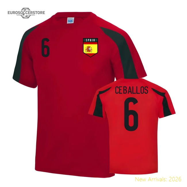 Spain Sports Training Jersey (Ceballos 6)-Vantage Point Soccer