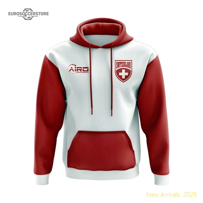 Switzerland Concept Country Football Hoody (White)-Vantage Point Soccer