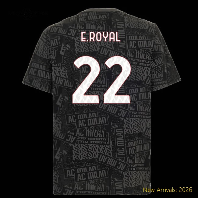 2025-2026 AC Milan ftblCulture Tee AOP (Black) (E.Royal 22)-Vantage Point Soccer