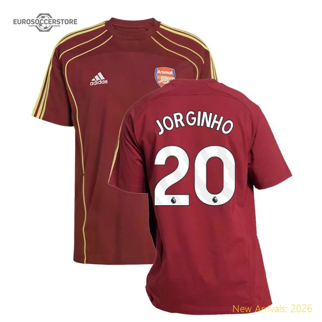 2025-2026 Arsenal UBP Tee (Noble Maroon) (Jorginho 20)-Vantage Point Soccer