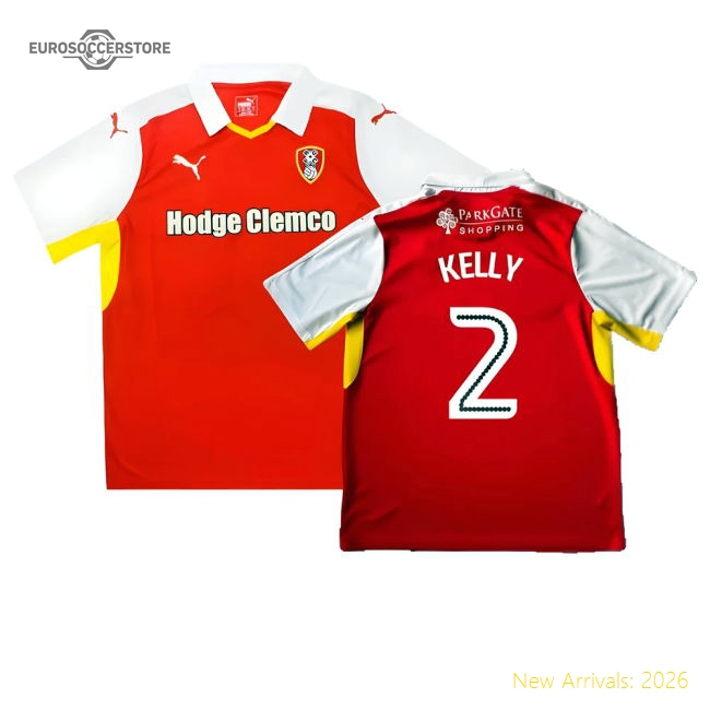 Rotherham 2016-17 Home Shirt ((Good) XL) (Kelly 2)-Vantage Point Soccer