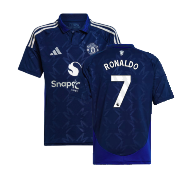 2024-2025 Man Utd Away Shirt (Kids) (Ronaldo 7)-Vantage Point Soccer