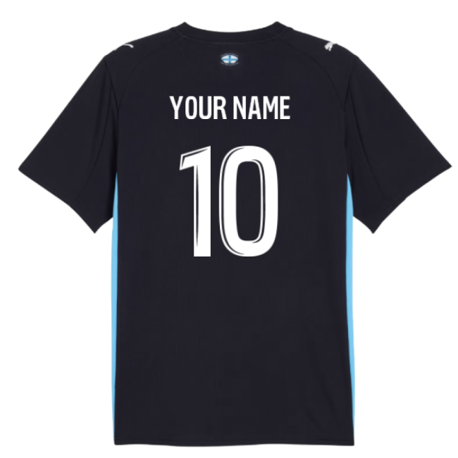 2025-2026 Marseille Away Shirt (Kids) (Your Name)-Vantage Point Soccer
