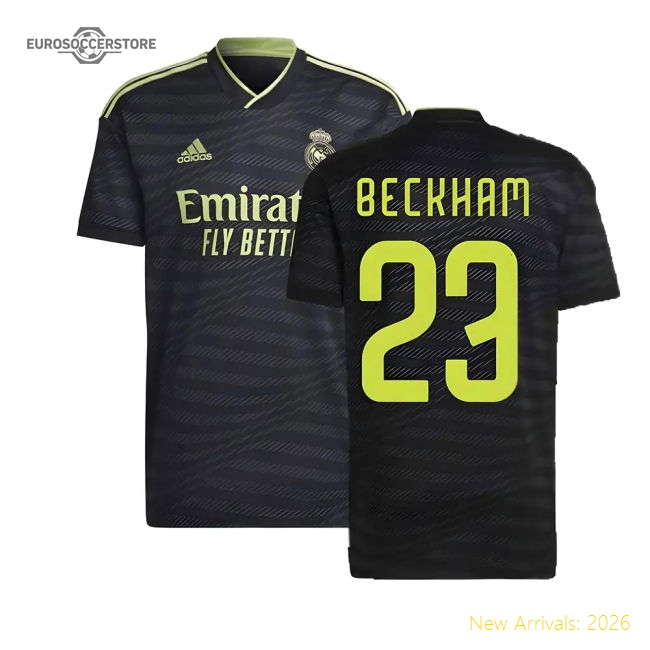 2022-2023 Real Madrid Third Shirt (BECKHAM 23)-Vantage Point Soccer