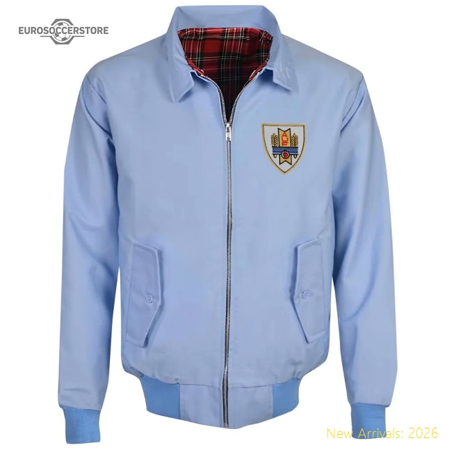 Uruguay Light Blue Harrington Jacket-Vantage Point Soccer