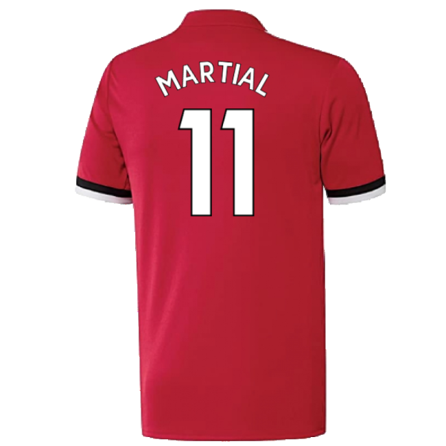 Manchester United 2017-18 Home Shirt ((Excellent) 4-5 Year) (Martial 11)-Vantage Point Soccer