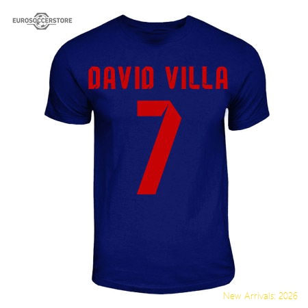David Villa Barcelona Hero T-shirt (navy)-Vantage Point Soccer