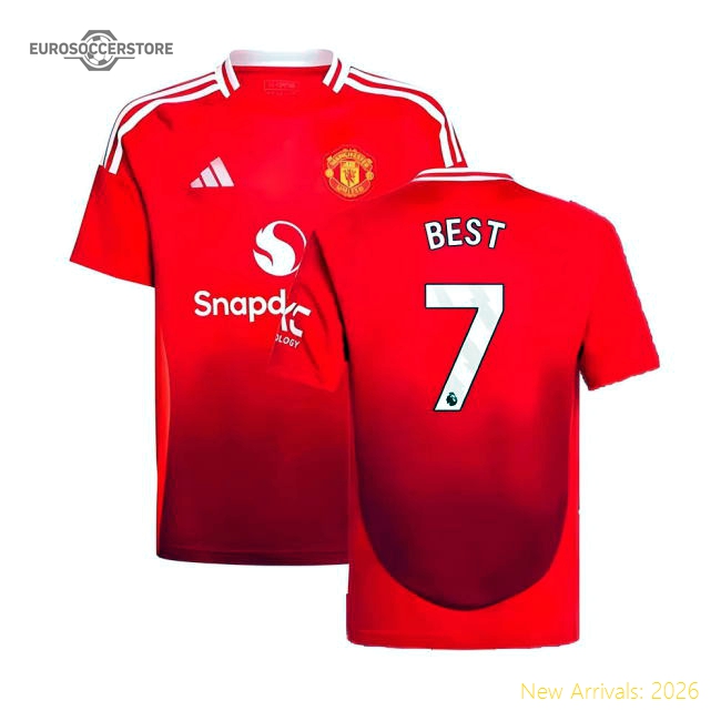 2024-2025 Man Utd Home Shirt (Kids) (Best 7)-Vantage Point Soccer