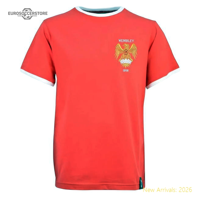Manchester Reds 1958 12th Man T-Shirt - Red/White Ringer-Vantage Point Soccer