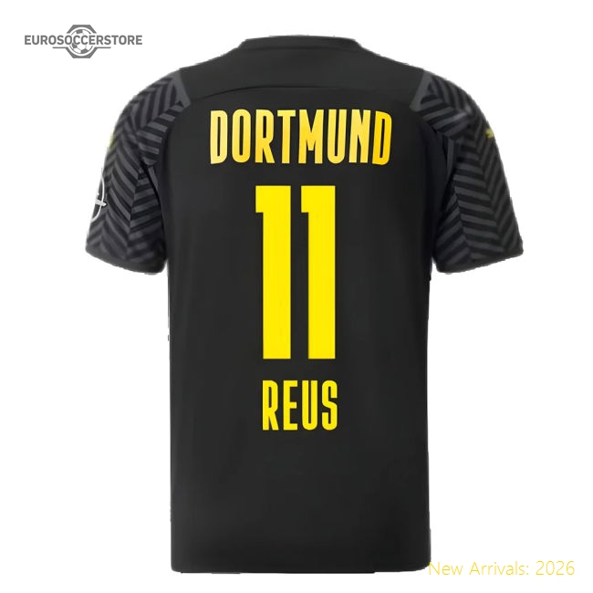 2021-2022 Borussia Dortmund Away Shirt (REUS 11)-Vantage Point Soccer