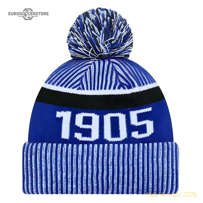 2023-2024 Chelsea 1905 Bobble Knit Beanie Hat (Blue)-Vantage Point Soccer