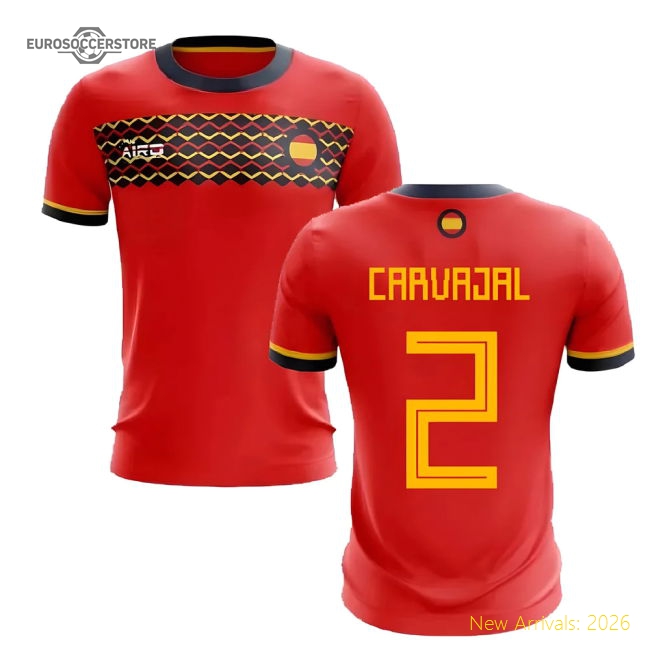2025-2026 Spain Home Concept Football Shirt (Carvajal 2)-Vantage Point Soccer