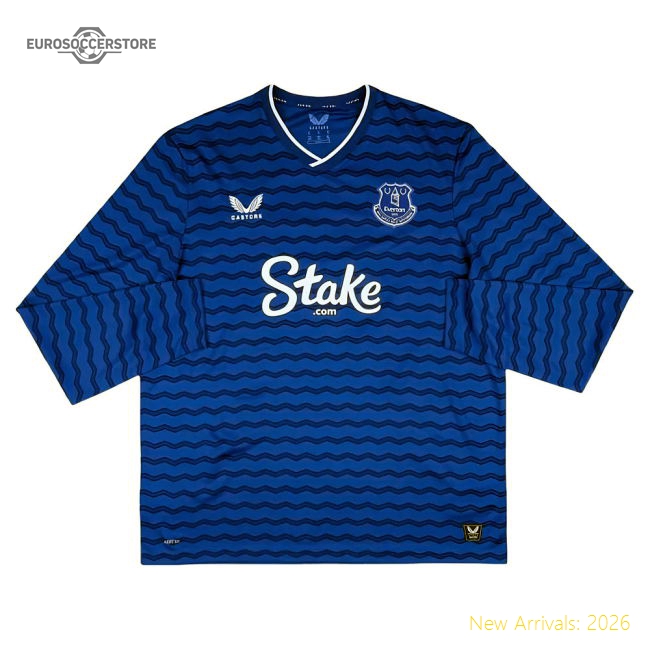 2025-2026 Everton Home Long Sleeve Shirt (Grealish 18)-Vantage Point Soccer