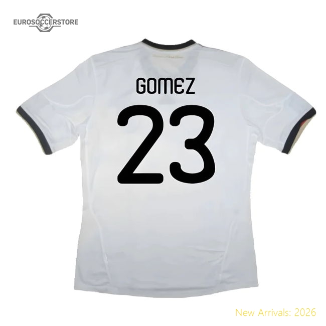 Germany 2010-11 Home Shirt ((Good) S) (GOMEZ 23)-Vantage Point Soccer