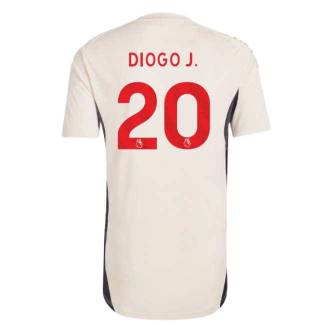 2025-2026 Liverpool Training Jersey (White) (Diogo J. 20)-Vantage Point Soccer