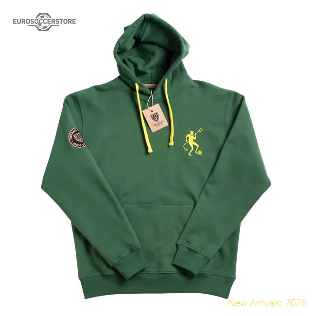 Manchester Devilish Retro Football Hoodie (Green)-Vantage Point Soccer