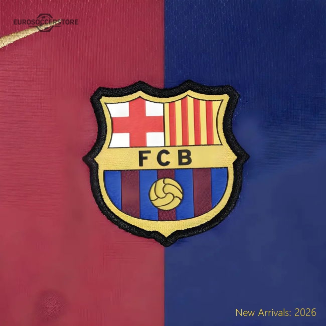 2024-2025 Barcelona Home Shirt (Sponsorless) - Kids-Vantage Point Soccer