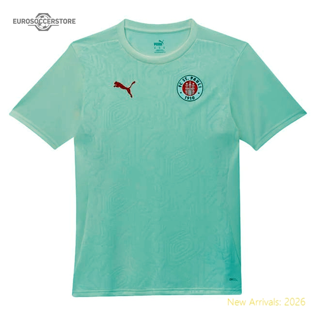 2024-2025 St Pauli Training Shirt (Sugared Almond)-Vantage Point Soccer