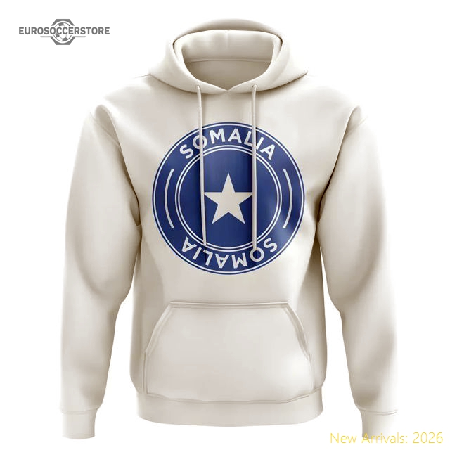 Somalia Football Badge Hoodie (White)-Vantage Point Soccer