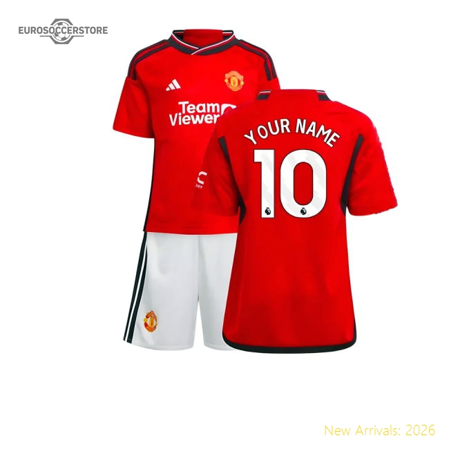 2023-2024 Man Utd Home Mini Kit (Your Name)-Vantage Point Soccer