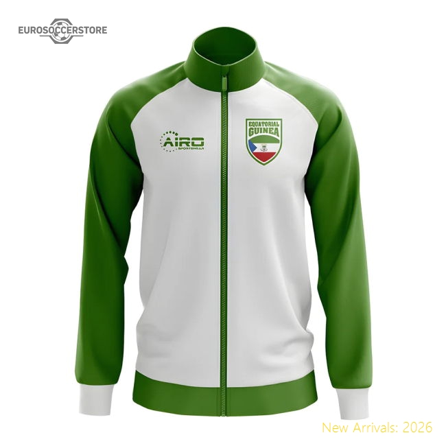 Equatorial Guinea Concept Football Track Jacket (White)-Vantage Point Soccer