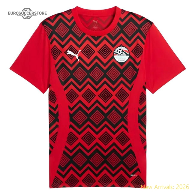 2024-2025 Egypt Prematch SS Jersey (Red)-Vantage Point Soccer