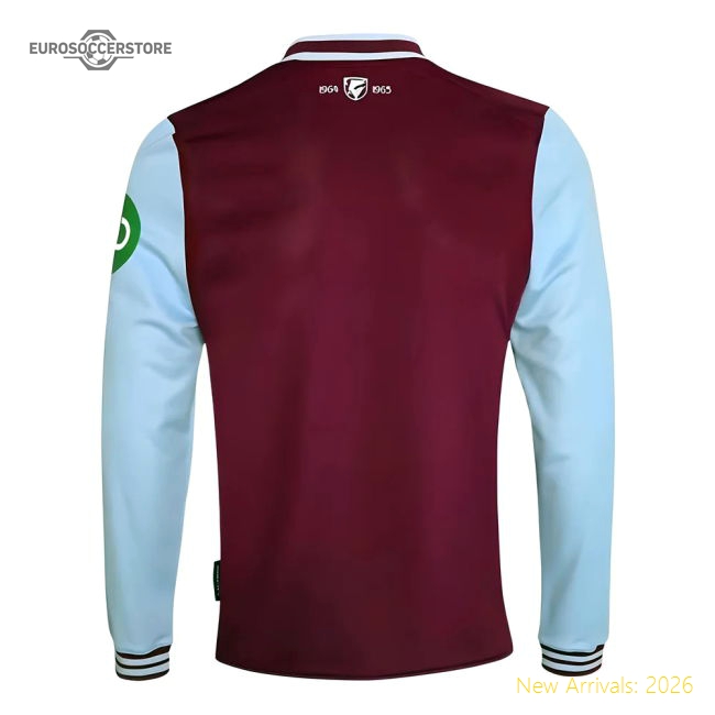 2024-2025 West Ham Long Sleeve Home Shirt (Kids)-Vantage Point Soccer