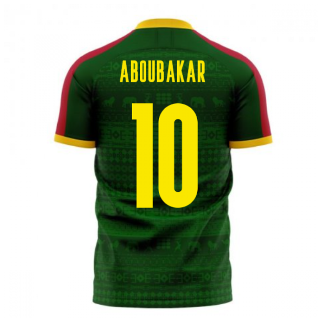 Cameroon 2025-2026 Home Concept Football Kit (Libero) (ABOUBAKAR 10)-Vantage Point Soccer