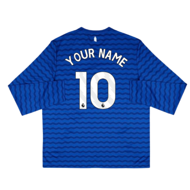 2025-2026 Everton Home Long Sleeve Shirt (Your Name)-Vantage Point Soccer