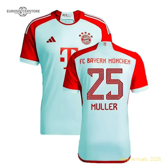 2023-2024 Bayern Munich Home Shirt (Muller 25)-Vantage Point Soccer