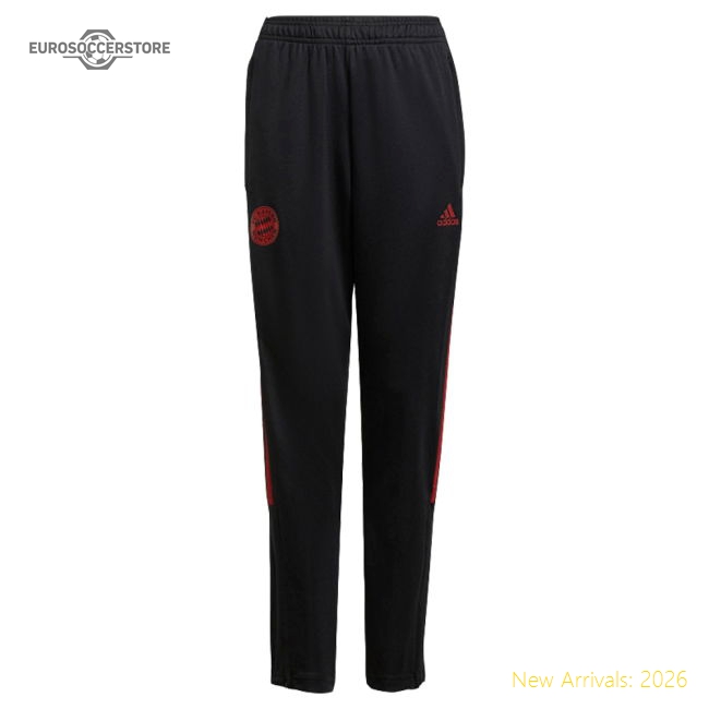 2021-2022 Bayern Munich Training Pants (Black) - Kids-Vantage Point Soccer