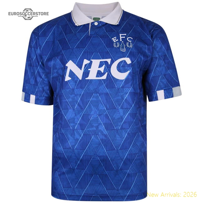 Everton 1990 Home Retro Football Shirt-Vantage Point Soccer