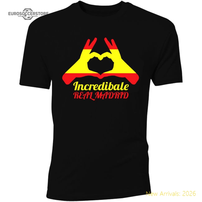 Gareth Bale Real Madrid Incredibale T-Shirt (Black)-Vantage Point Soccer