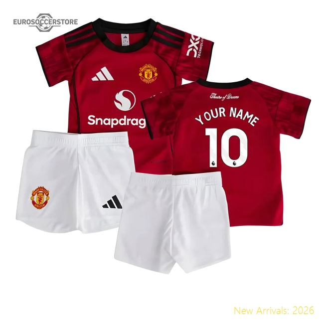 2025-2026 Man Utd Home Baby Kit (Your Name)-Vantage Point Soccer