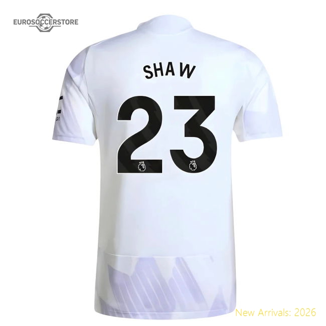 2025-2026 Man Utd Authentic Away Shirt (Shaw 23)-Vantage Point Soccer