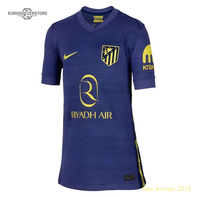 2025-2026 Atletico Madrid Away Shirt (Kids)-Vantage Point Soccer