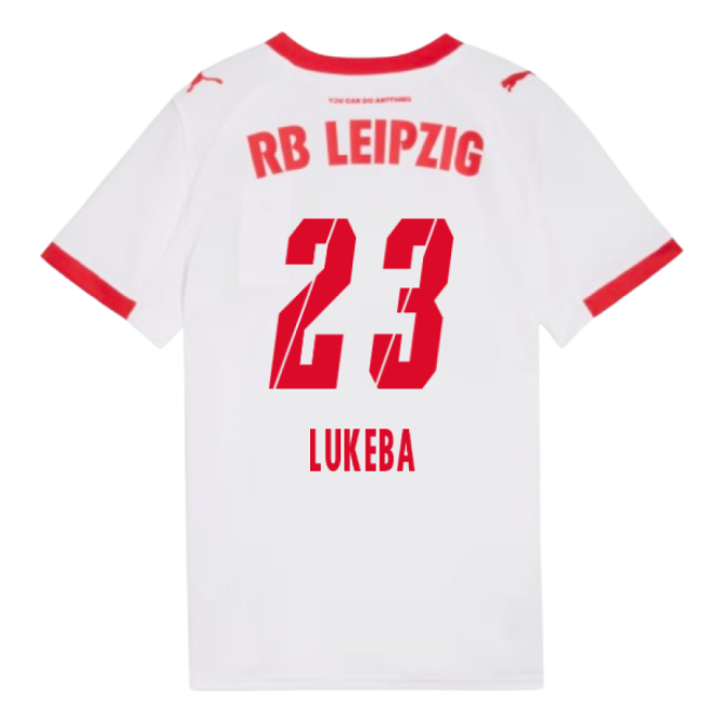 2025-2026 Red Bull Leipzig Home Shirt (Kids) (Lukeba 23)-Vantage Point Soccer
