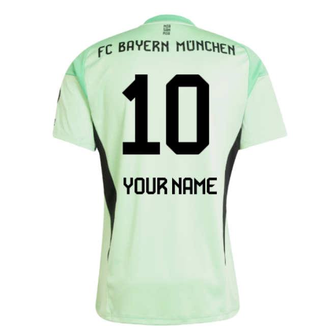 2025-2026 Bayern Munich Home Goalkeeper Shirt (Glory Mint) (Your Name)-Vantage Point Soccer