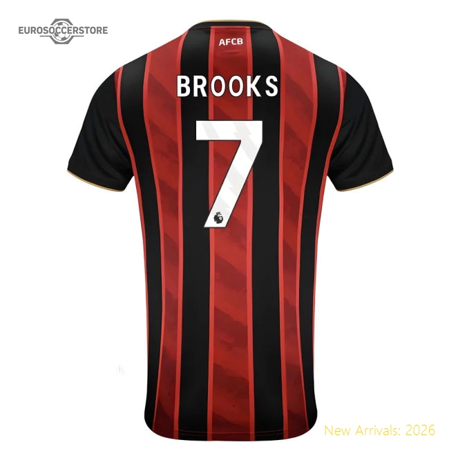 2025-2026 Bournemouth Home Shirt (Brooks 7)-Vantage Point Soccer