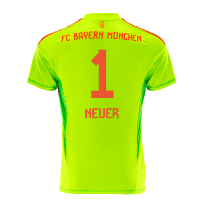 2024-2025 Bayern Munich Home Goalkeeper Shirt (Yellow) (Neuer 1)-Vantage Point Soccer