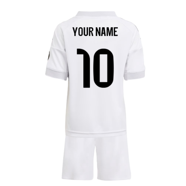 2025-2026 Real Madrid Home Mini Kit (Your Name)-Vantage Point Soccer