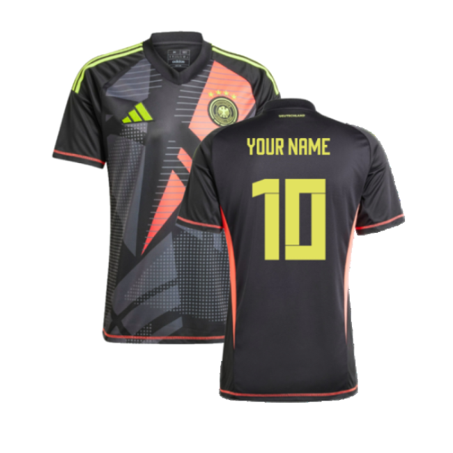 2024-2025 Germany Home Goalkeeper Shirt (Black) (Your Name)-Vantage Point Soccer